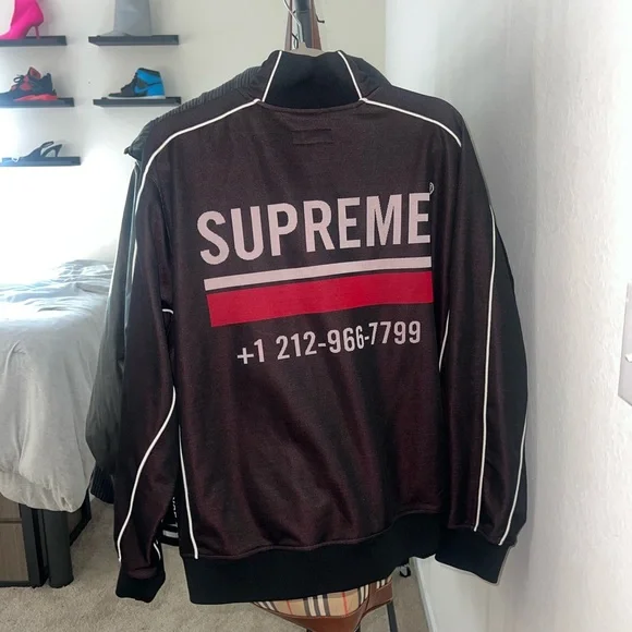 Supreme World Famous Jacquard Track Jacket